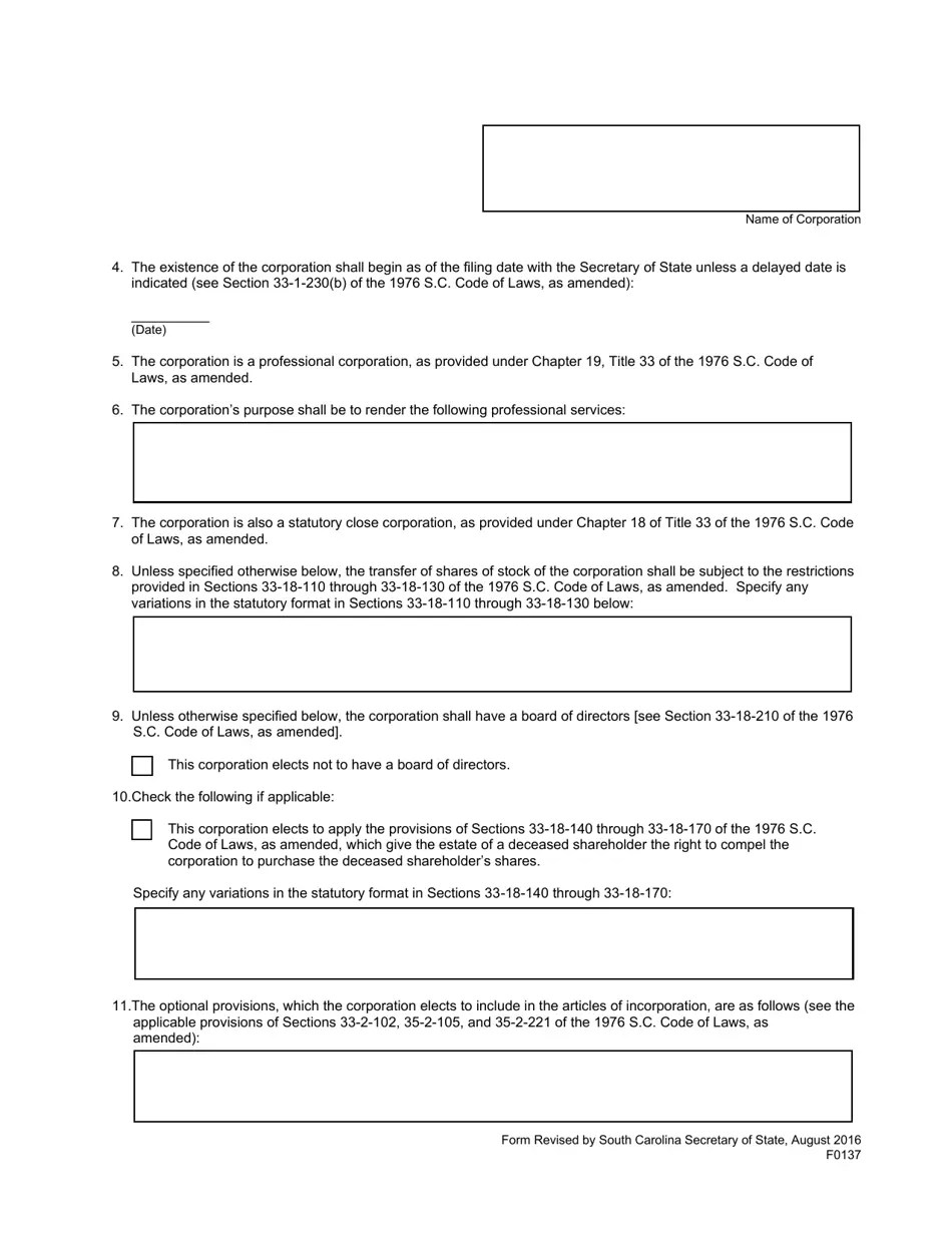 Form 0137 Fill Out, Sign Online and Download Printable PDF, South