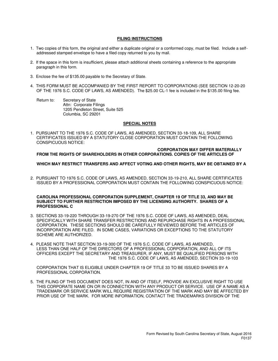 Form 0137 Fill Out, Sign Online and Download Printable PDF, South