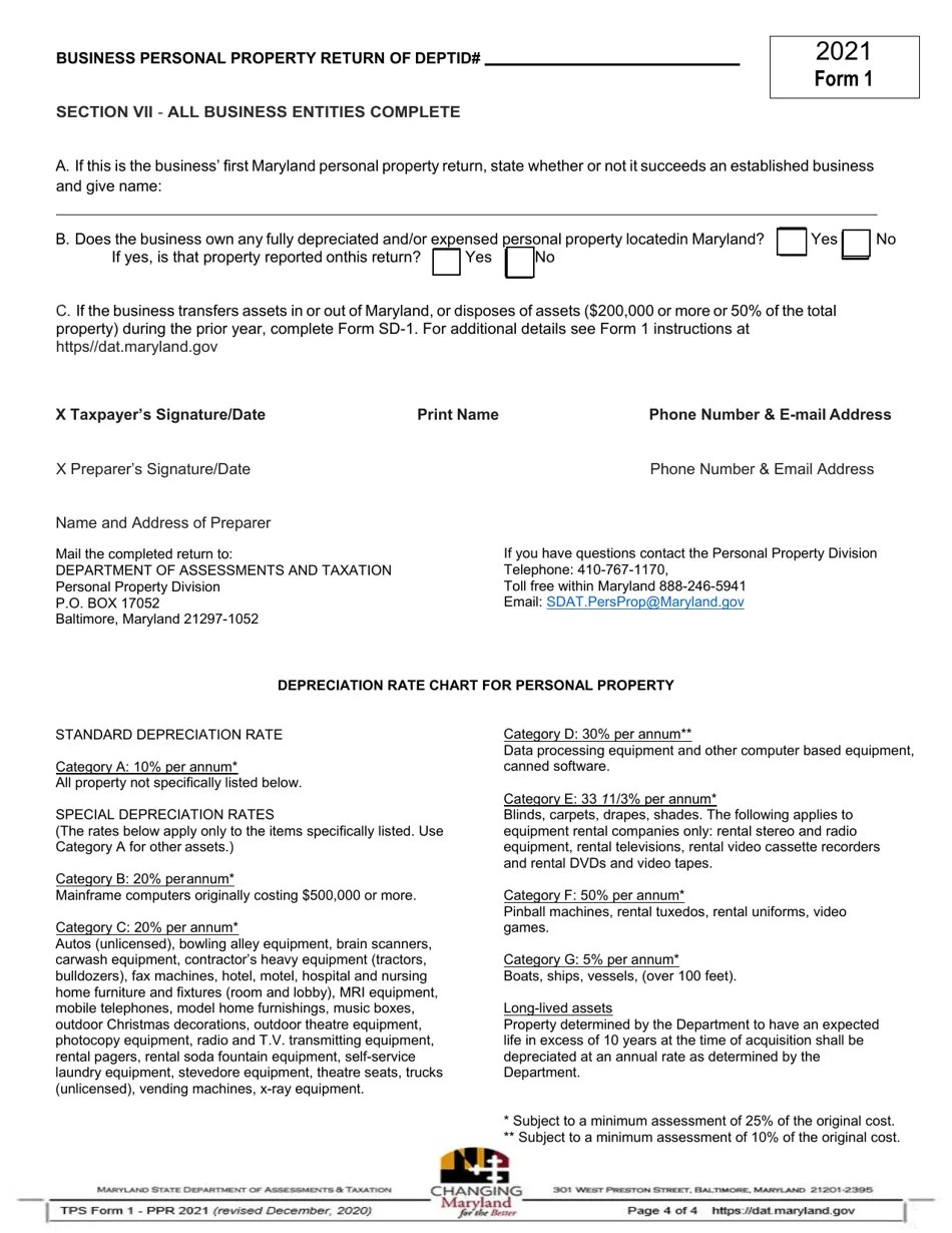 Form 1 2021 Fill Out, Sign Online and Download Fillable PDF