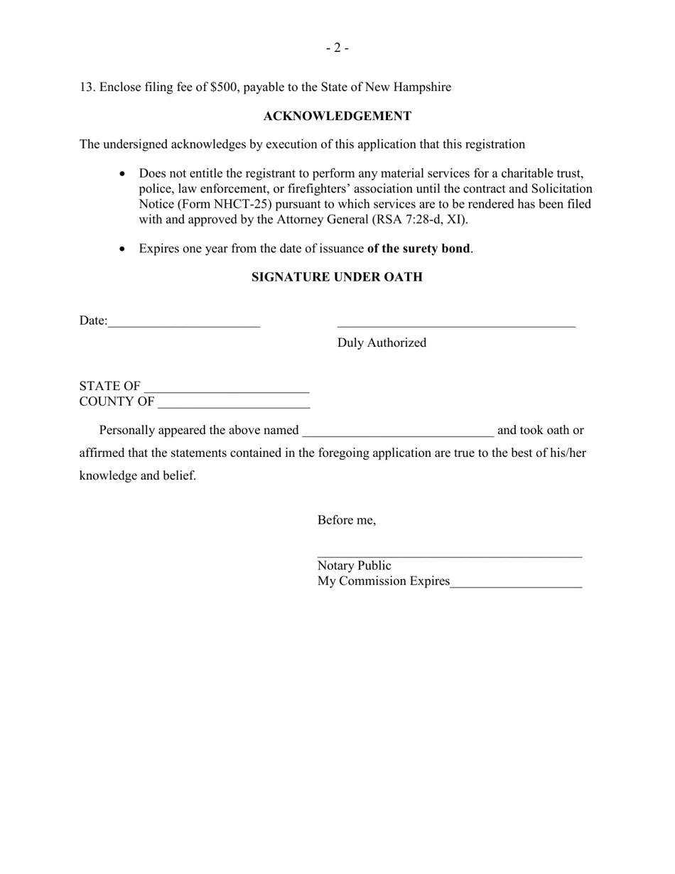 Form NHCT21 Fill Out, Sign Online and Download Printable PDF, New