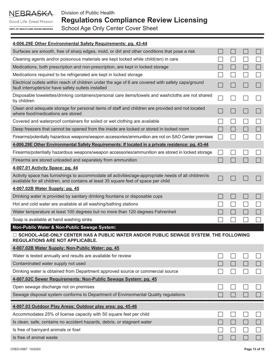 Form CRED0967 Fill Out, Sign Online and Download Fillable PDF