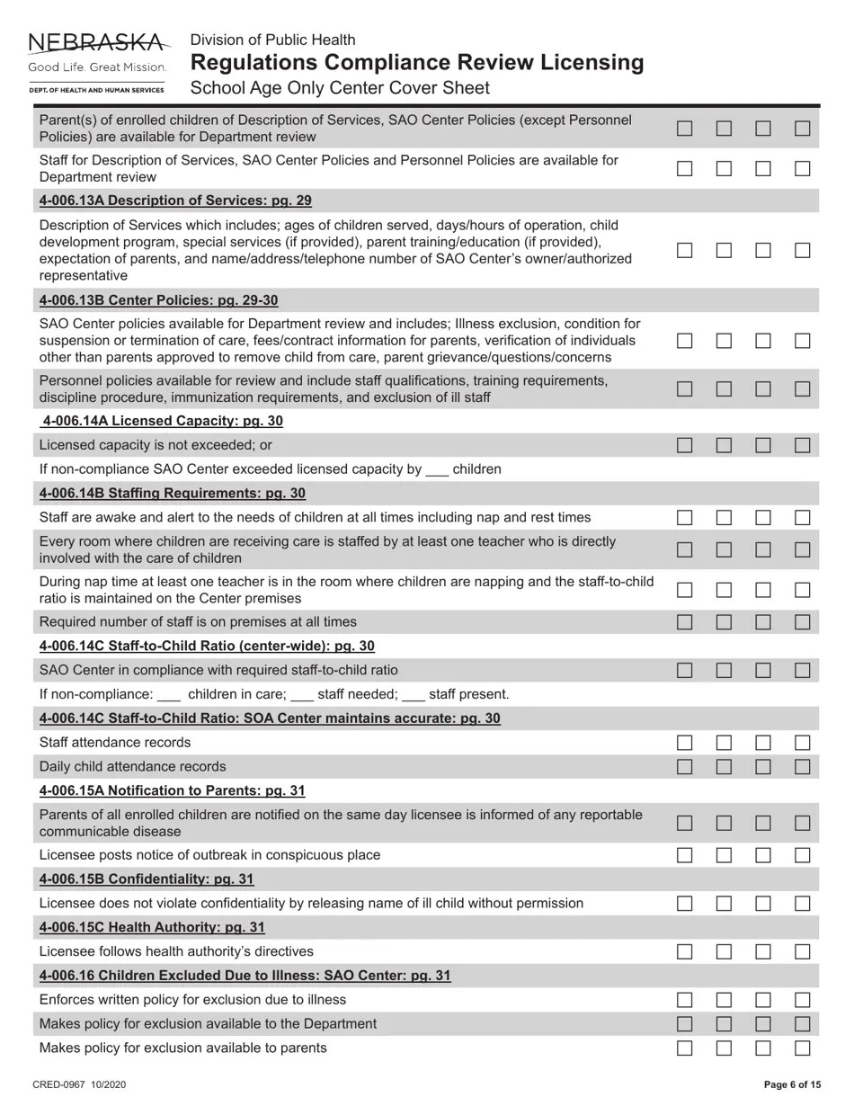 Form CRED0967 Fill Out, Sign Online and Download Fillable PDF