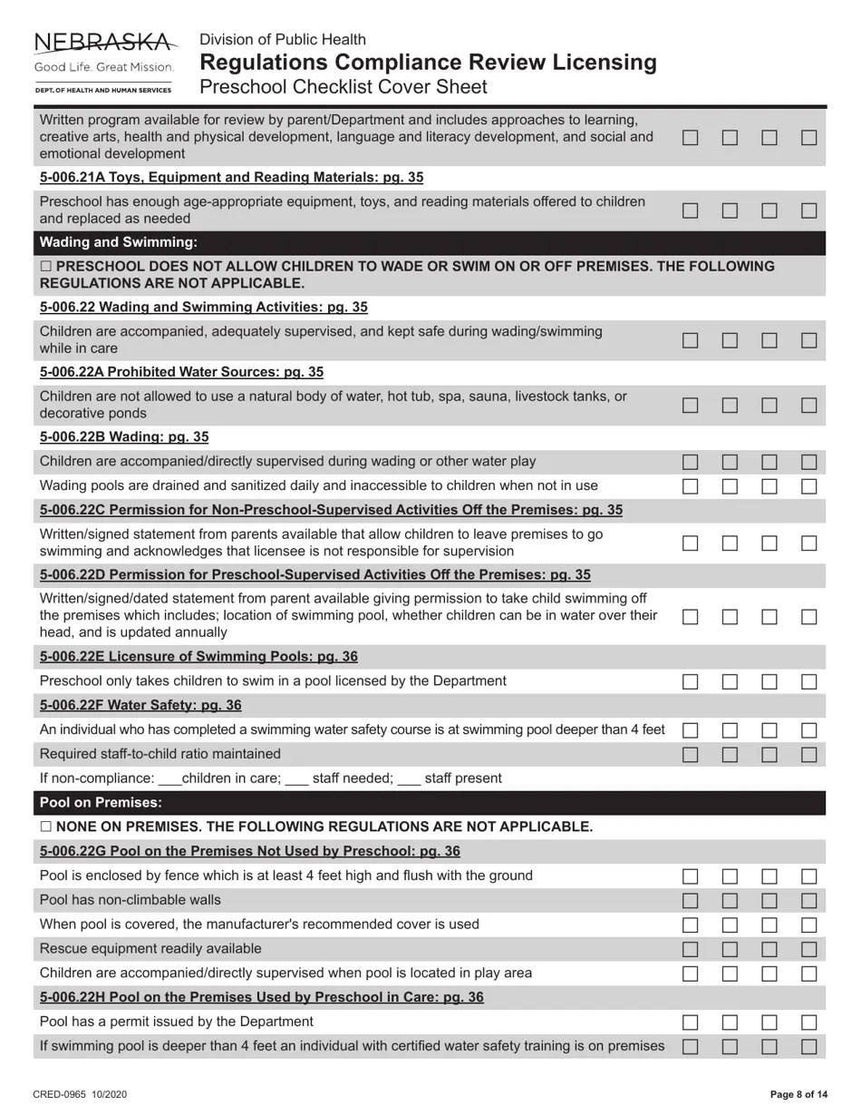 Form CRED0965 Fill Out, Sign Online and Download Fillable PDF