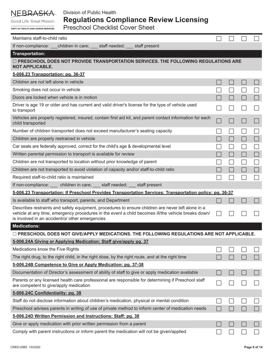 Form CRED0965 Fill Out, Sign Online and Download Fillable PDF