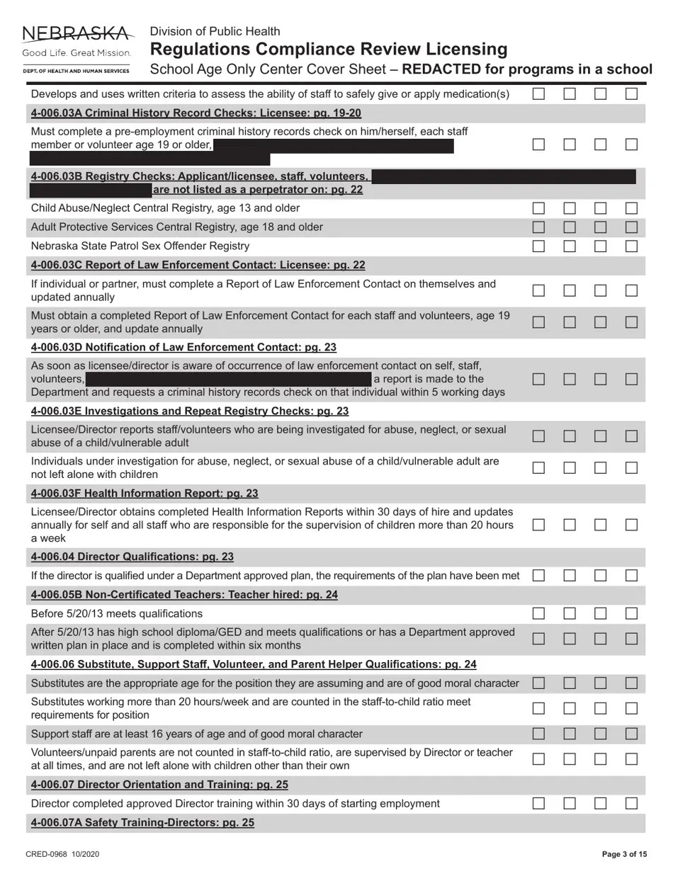Form CRED0968 Fill Out, Sign Online and Download Fillable PDF
