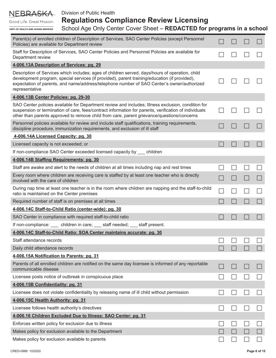 Form CRED0968 Fill Out, Sign Online and Download Fillable PDF