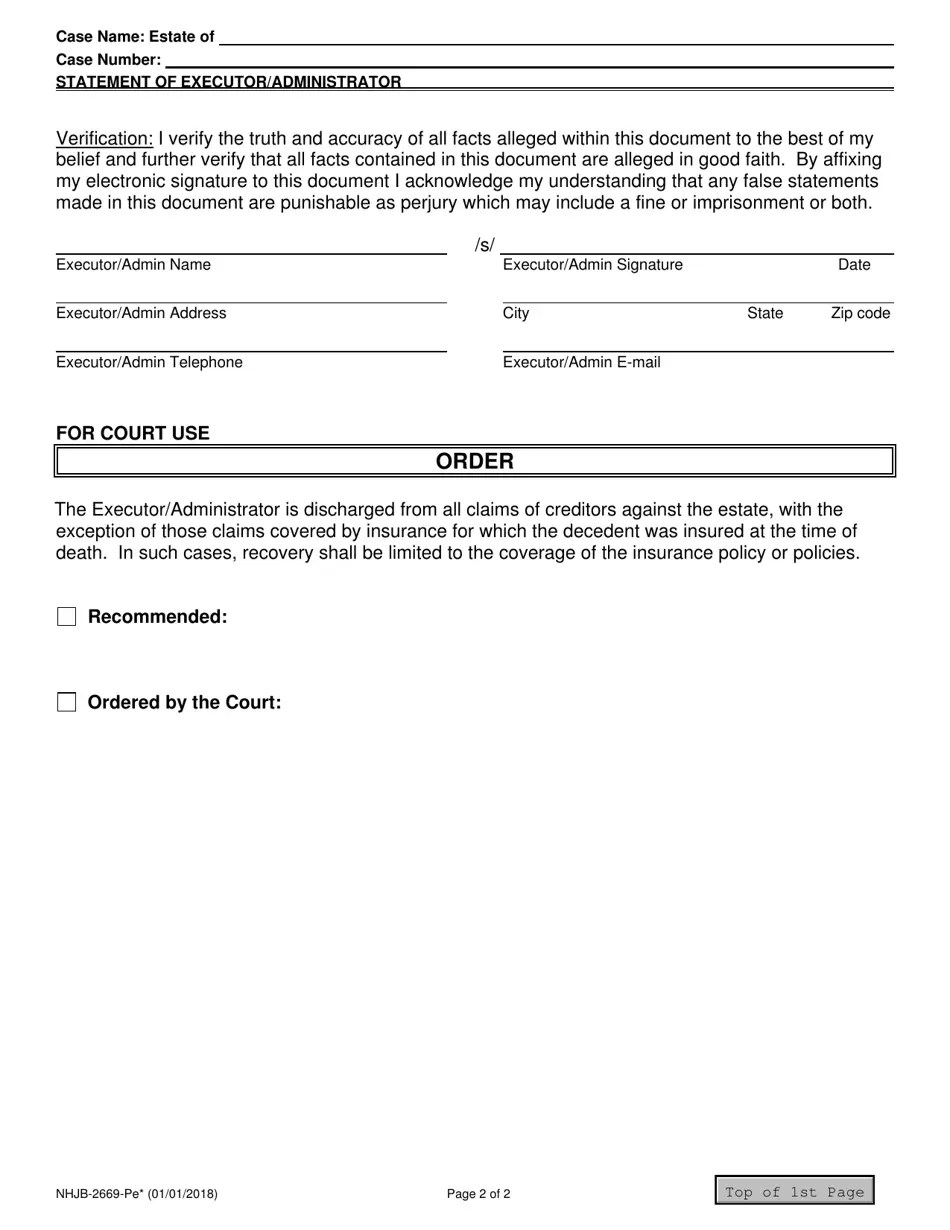 Form NHJB2669PE Fill Out, Sign Online and Download Fillable PDF