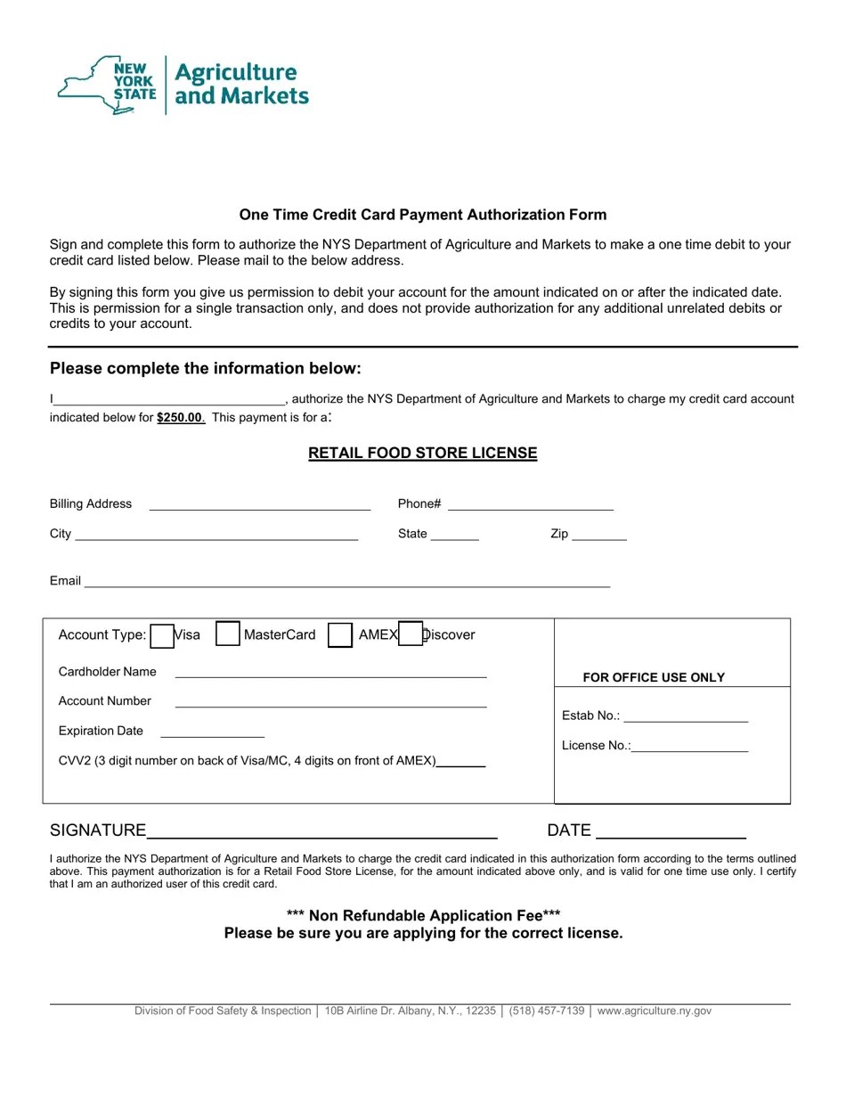 Form FSI302 Download Fillable PDF or Fill Online Application for Retail