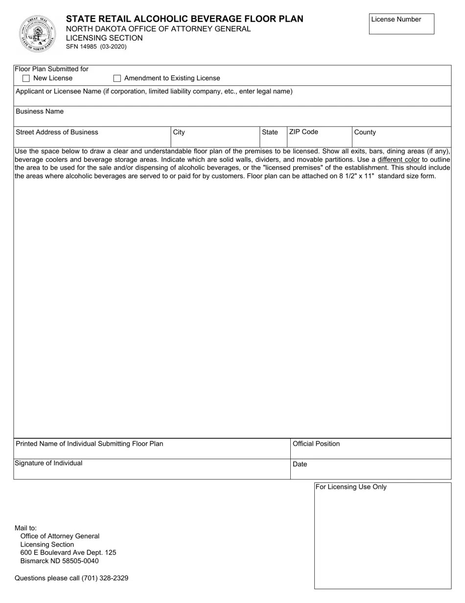 Form SFN14985 Fill Out, Sign Online and Download Fillable PDF, North Dakota Templateroller