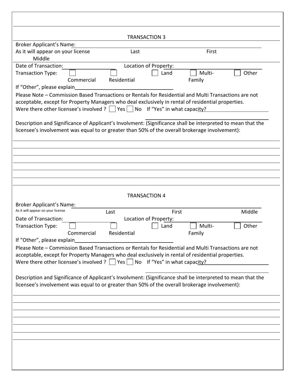 New Hampshire Real Estate Broker Application Form Fill Out, Sign