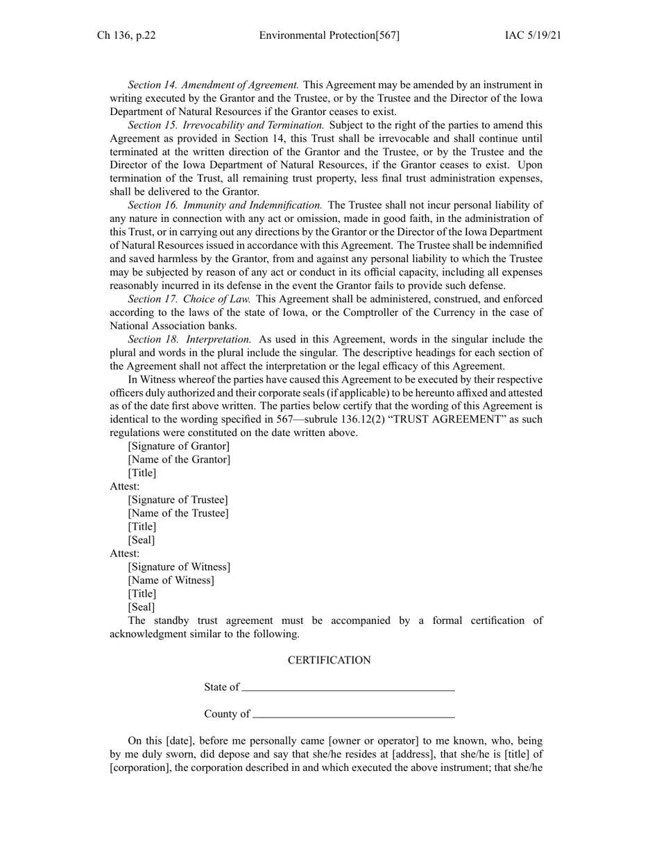 Iowa Chapter 136 Financial Responsibility for Underground Storage