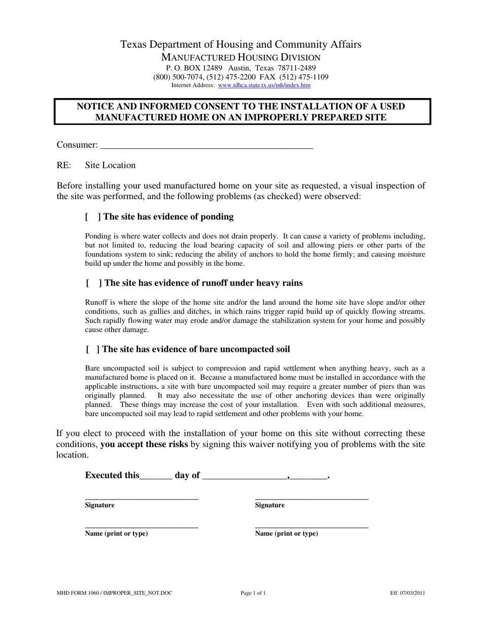 MHD Form 1060 Fill Out, Sign Online and Download Printable PDF, Texas Templateroller