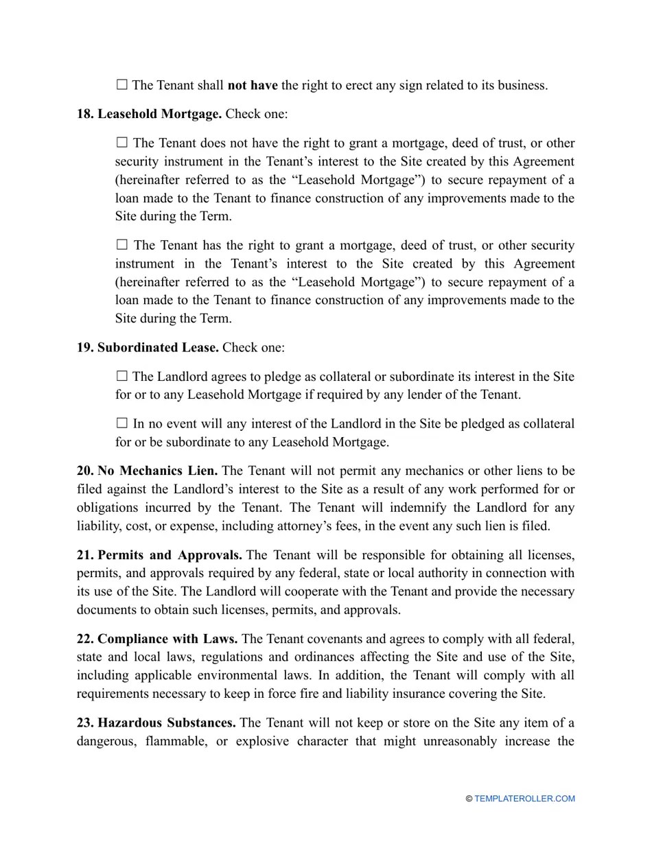 Nebraska Land Lease Agreement Template Fill Out, Sign Online and Download PDF Templateroller