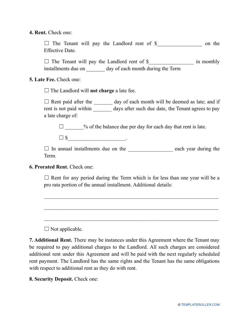 South Dakota Land Rental Agreement Template Fill Out, Sign Online and