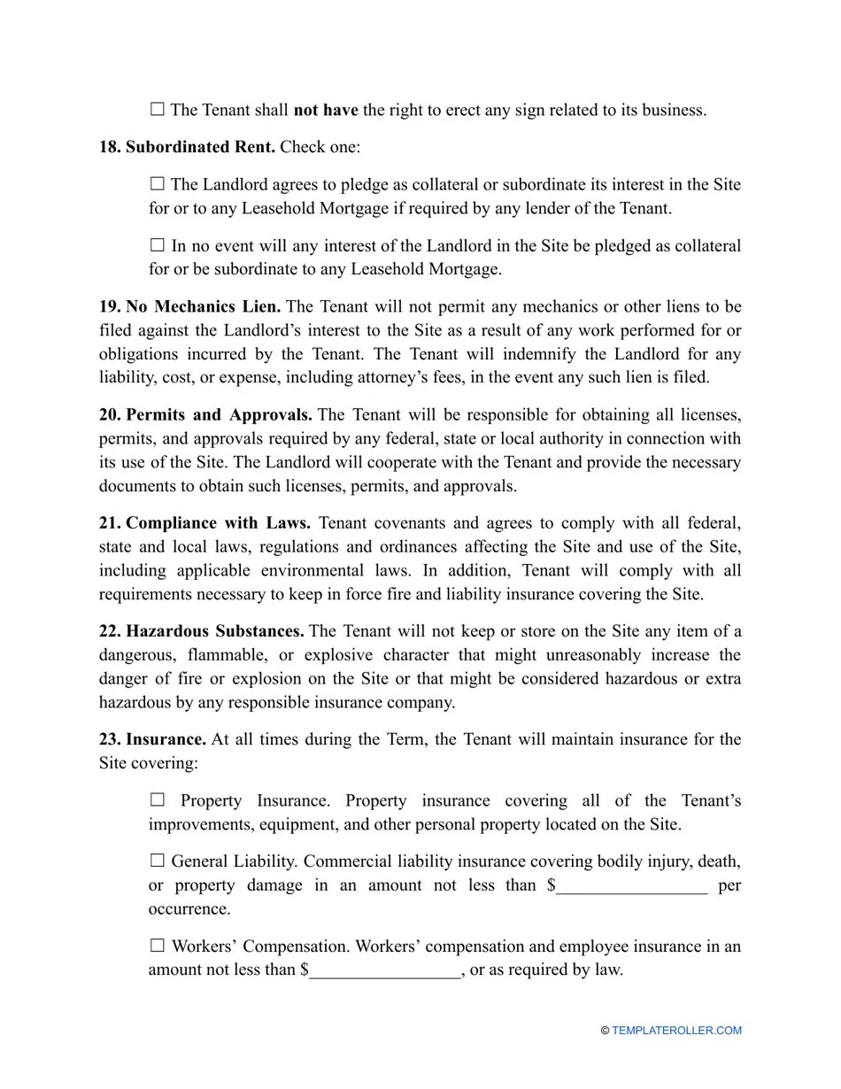 South Dakota Land Rental Agreement Template Fill Out, Sign Online and