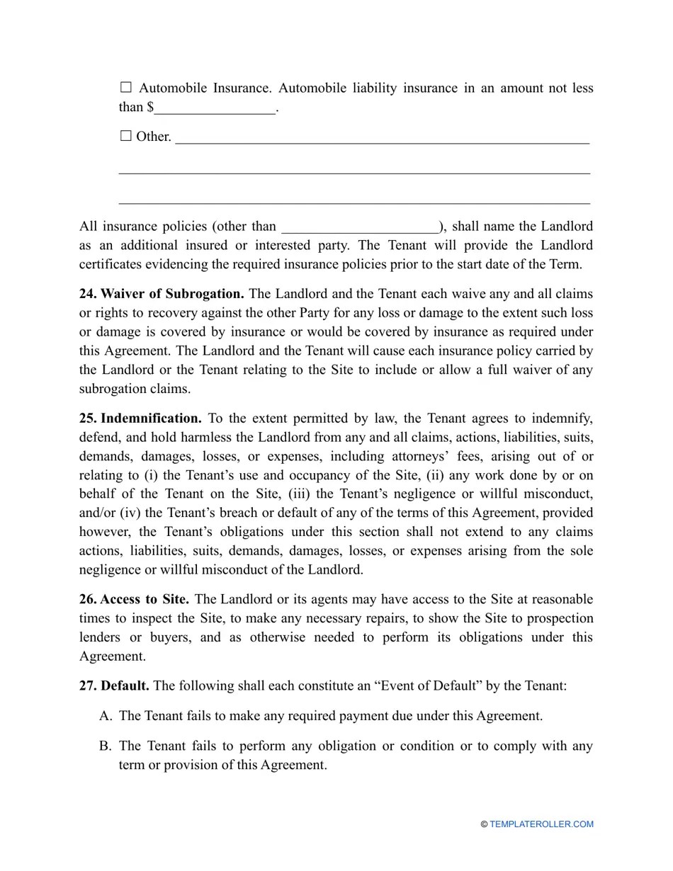 Tennessee Land Rental Agreement Template Fill Out, Sign Online and