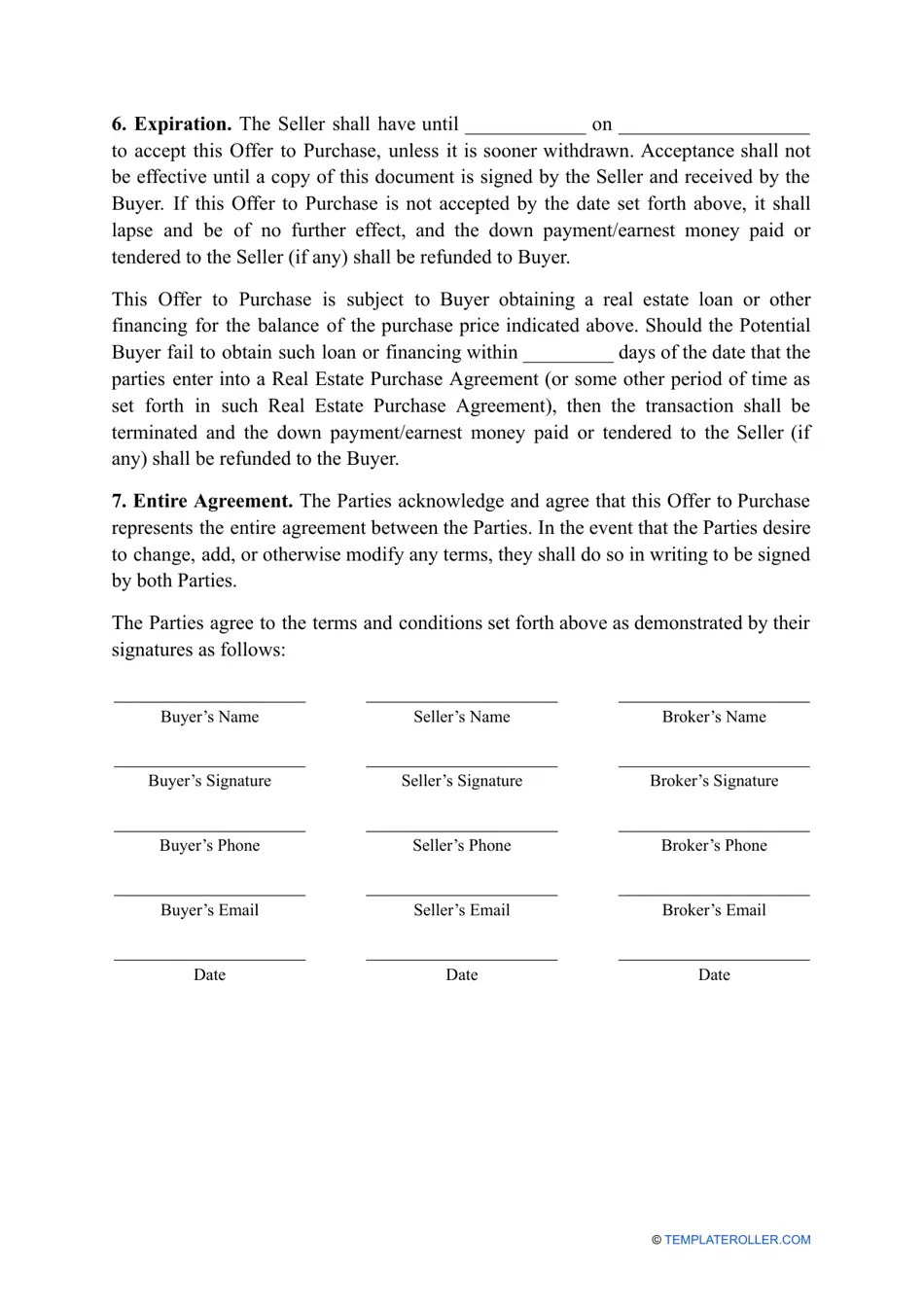 New Mexico Offer to Purchase Real Estate Form Download Printable PDF