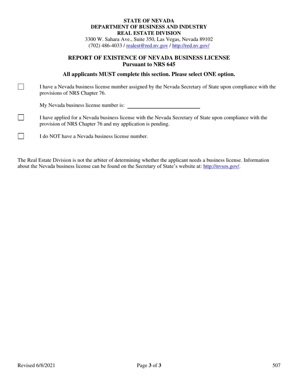 Form 507 Download Fillable PDF or Fill Online Real Estate Broker