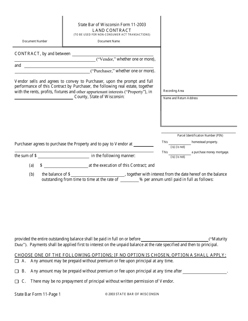 Form 112003 Fill Out, Sign Online and Download Printable PDF, Wisconsin Templateroller
