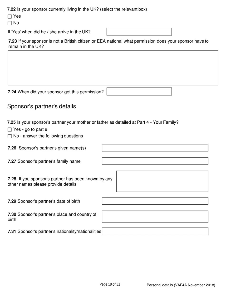 Form VAF4A Fill Out, Sign Online and Download Printable PDF, United