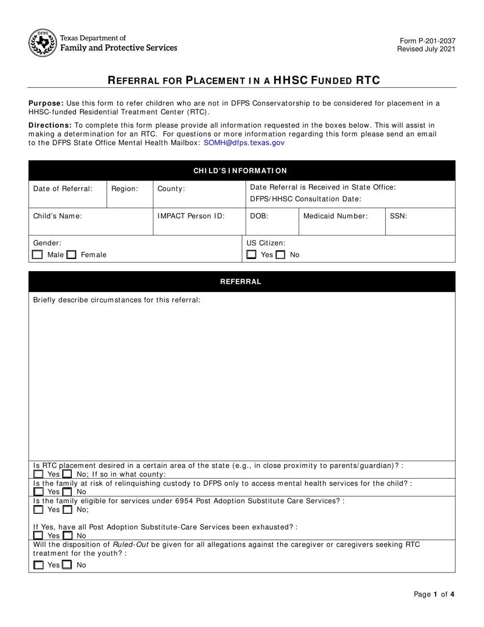 Form P2012037 Fill Out, Sign Online and Download Fillable PDF