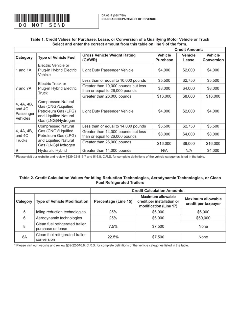 Form DR0617 2020 Fill Out, Sign Online and Download Fillable PDF, Colorado Templateroller