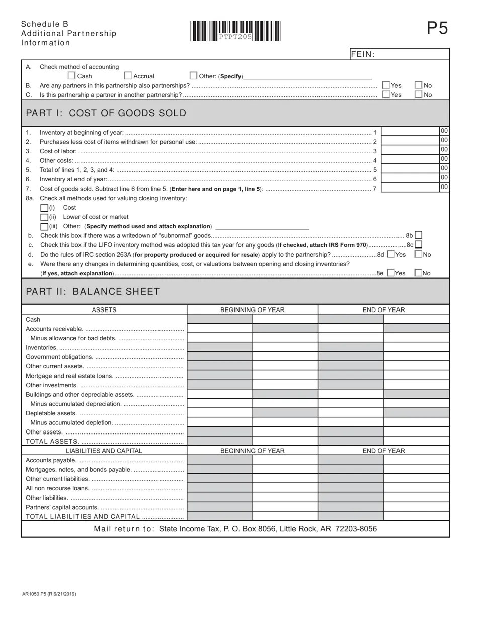 Form AR1050 2020 Fill Out, Sign Online and Download Fillable PDF