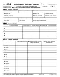 IRS Form 1095-A Download Printable PDF or Fill Online Health Insurance