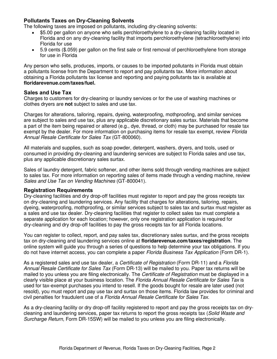 Form GT800021 Download Printable PDF or Fill Online Florida Taxes on