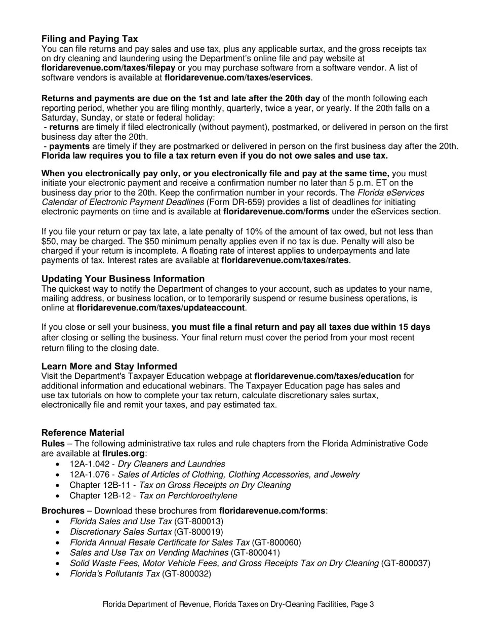 Form GT800021 Download Printable PDF or Fill Online Florida Taxes on