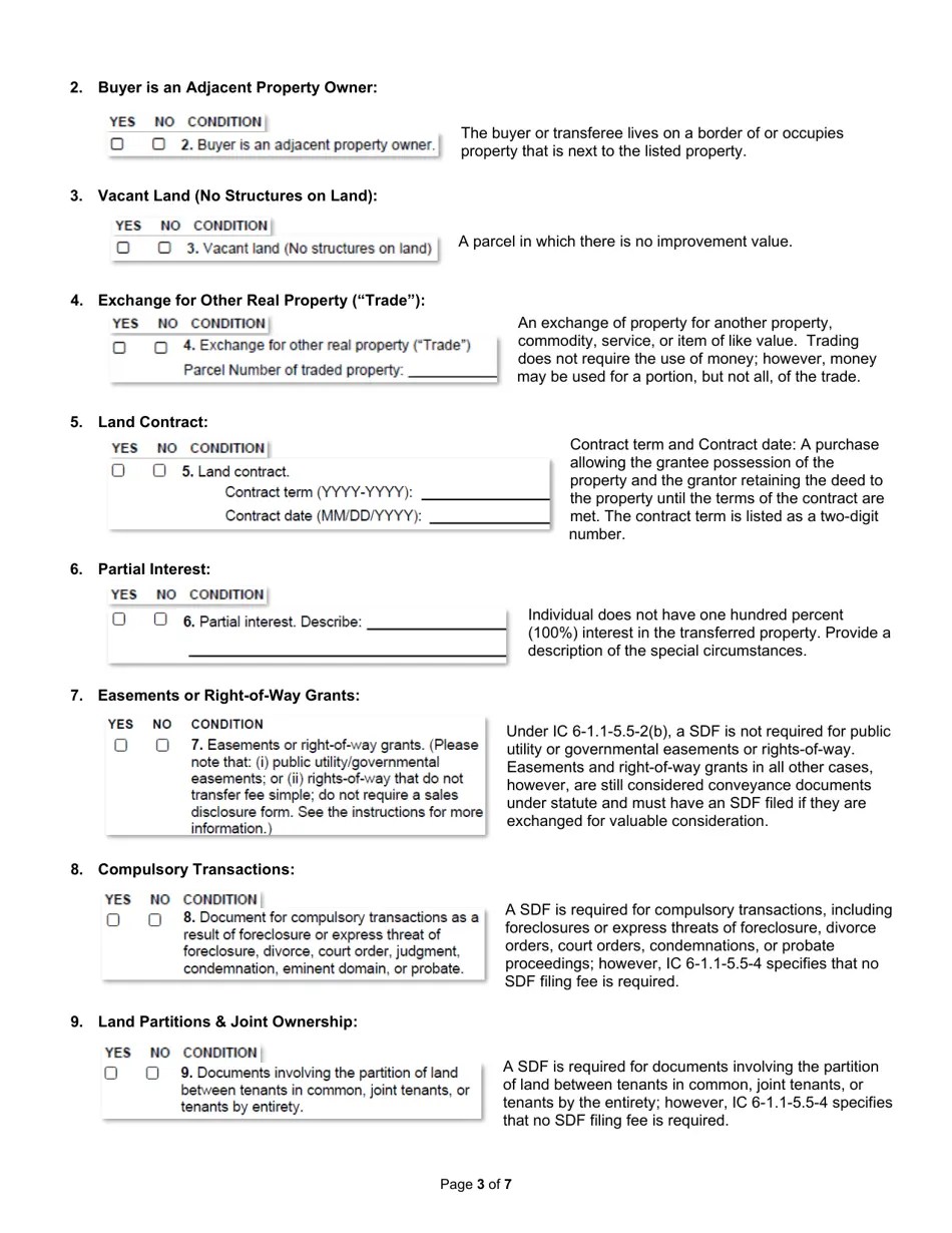 Download Instructions for State Form 46021 Sales Disclosure Form PDF