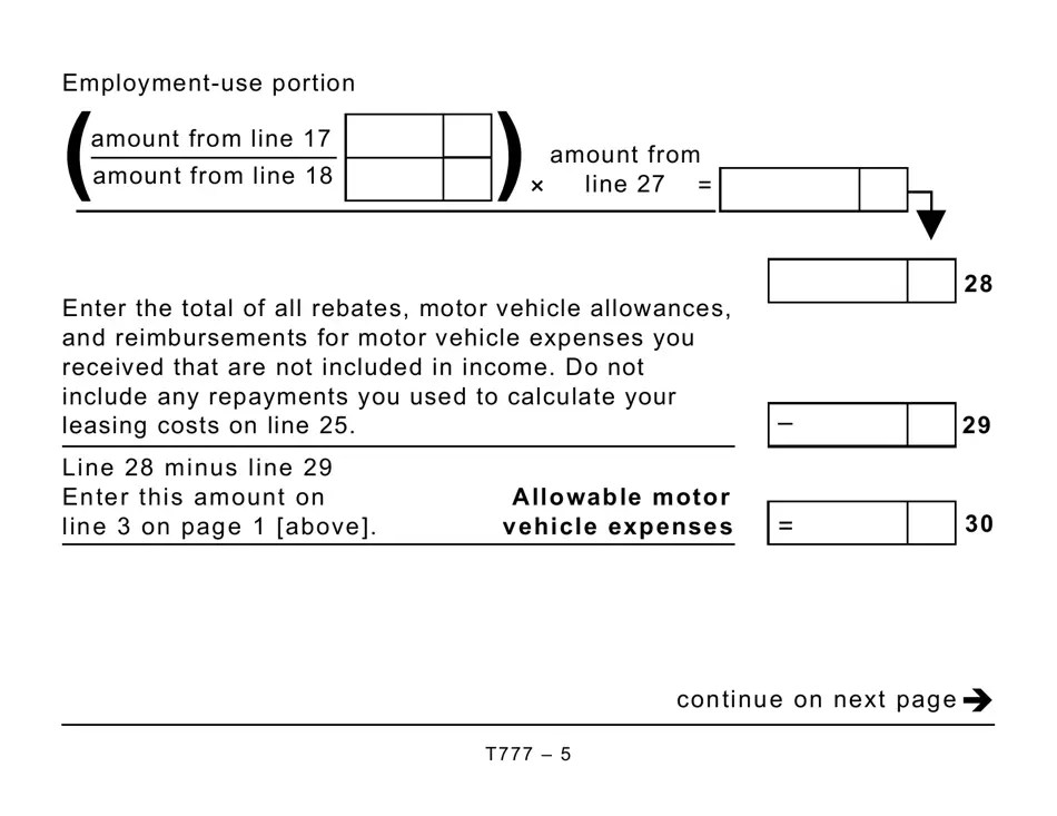 Form T777 Fill Out, Sign Online and Download Printable PDF, Canada