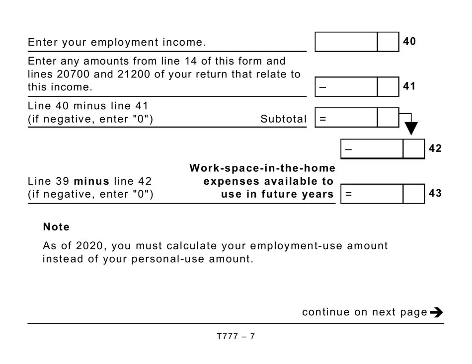 Form T777 Fill Out, Sign Online and Download Printable PDF, Canada