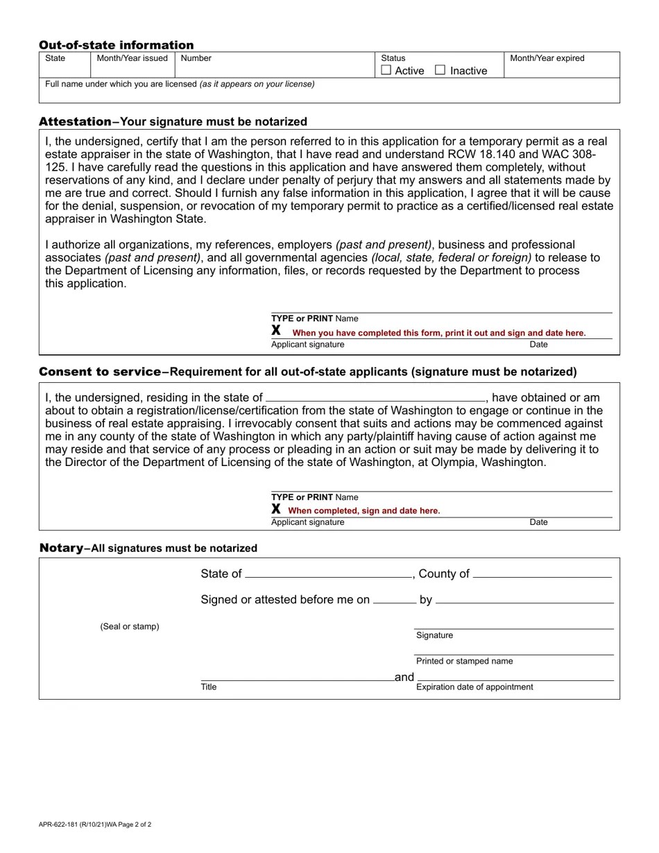 Form APR622181 Download Fillable PDF or Fill Online Real Estate