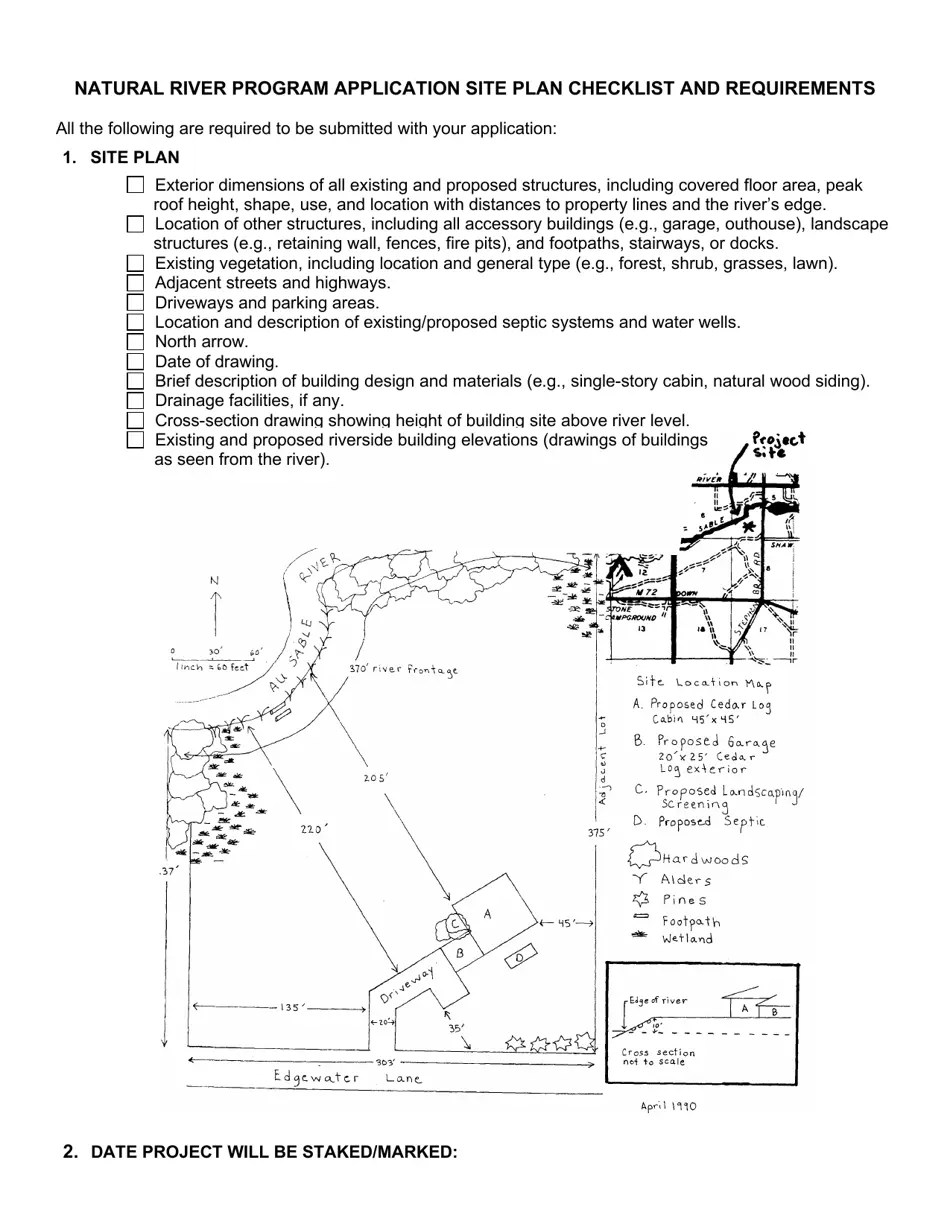 Form PR8031 Download Fillable PDF or Fill Online Natural River Program Zoning Permit Application