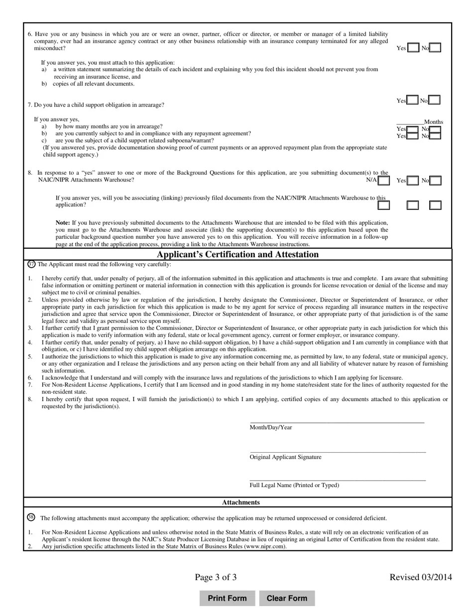Mississippi Limited Lines Insurance Producer License Application Fill