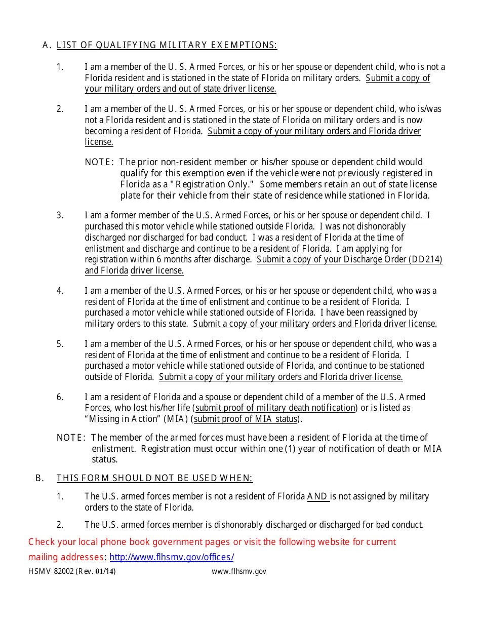 Form HSMV82002 Fill Out, Sign Online and Download Fillable PDF, Florida Templateroller