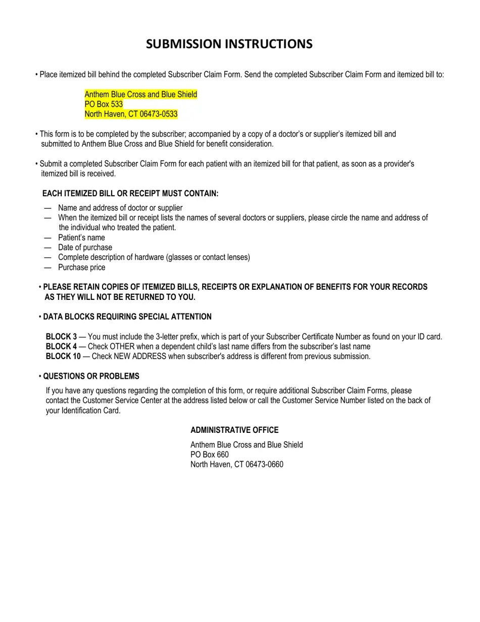 New Hampshire Vision Hardware Reimbursement Form Fill Out, Sign