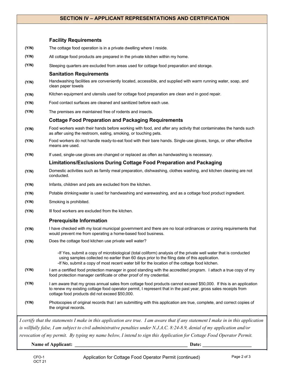 Form CFO1 Fill Out, Sign Online and Download Fillable PDF, New