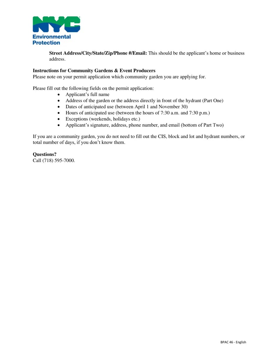 Download Instructions for Application for a Hydrant Water Use Permit PDF Templateroller