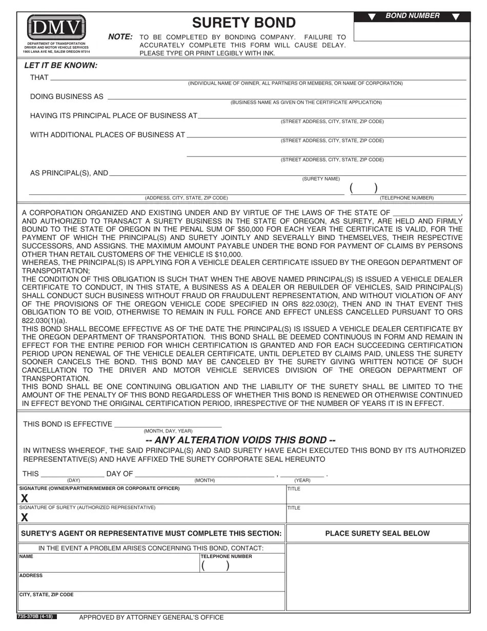 Form 735370B Fill Out, Sign Online and Download Fillable PDF, Oregon