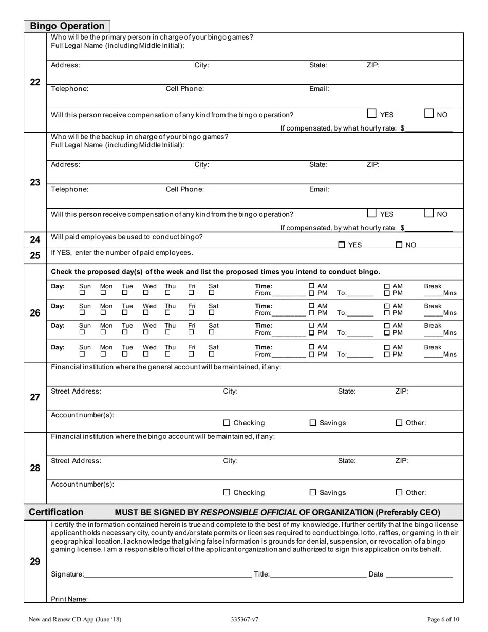 Oregon Application for a New and Renewal Class C and D License to