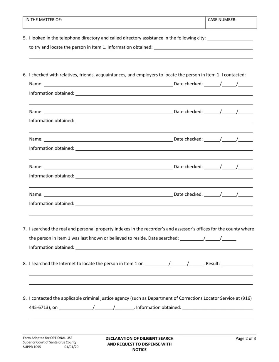 Form SUPPR1095 Fill Out, Sign Online and Download Fillable PDF
