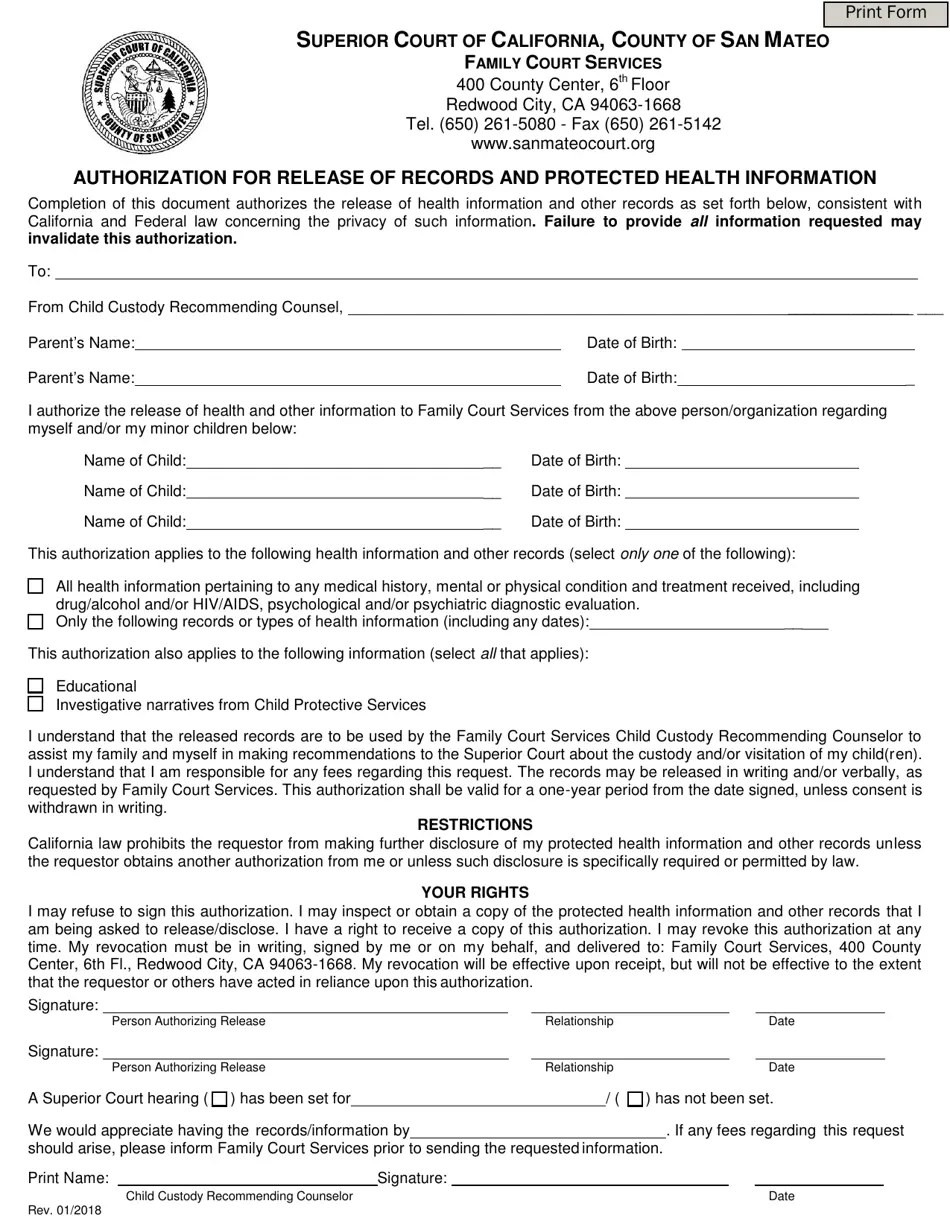Form FCS2 Fill Out, Sign Online and Download Fillable PDF, County of
