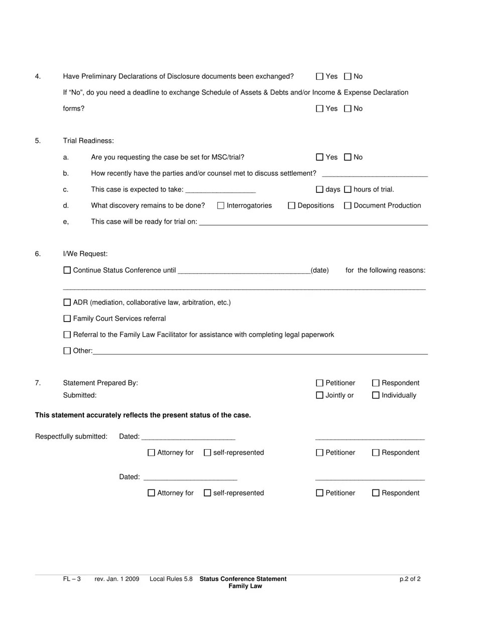 Form FL3 Fill Out, Sign Online and Download Printable PDF, County of San Mateo, California