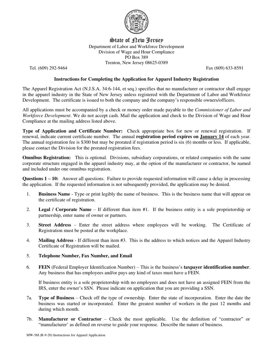 Form MW56 Fill Out, Sign Online and Download Fillable PDF, New