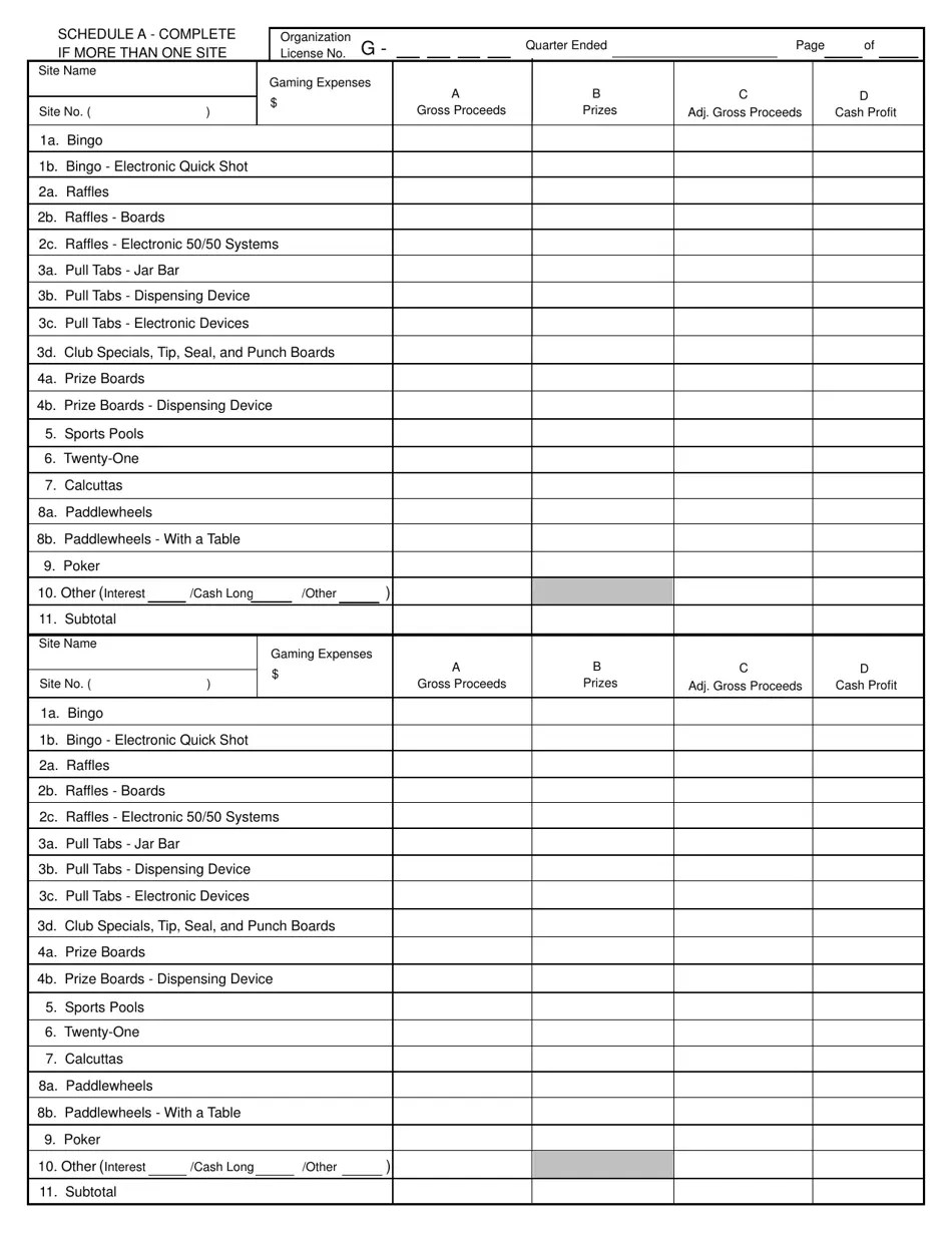 Form SFN9809 Download Fillable PDF or Fill Online North Dakota Gaming