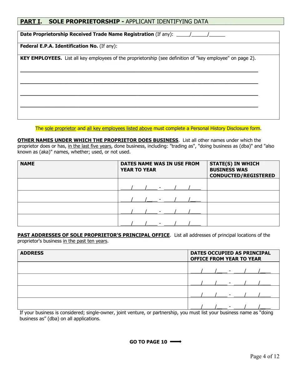 Vermont Business Disclosure Statement for Certification and Hauler