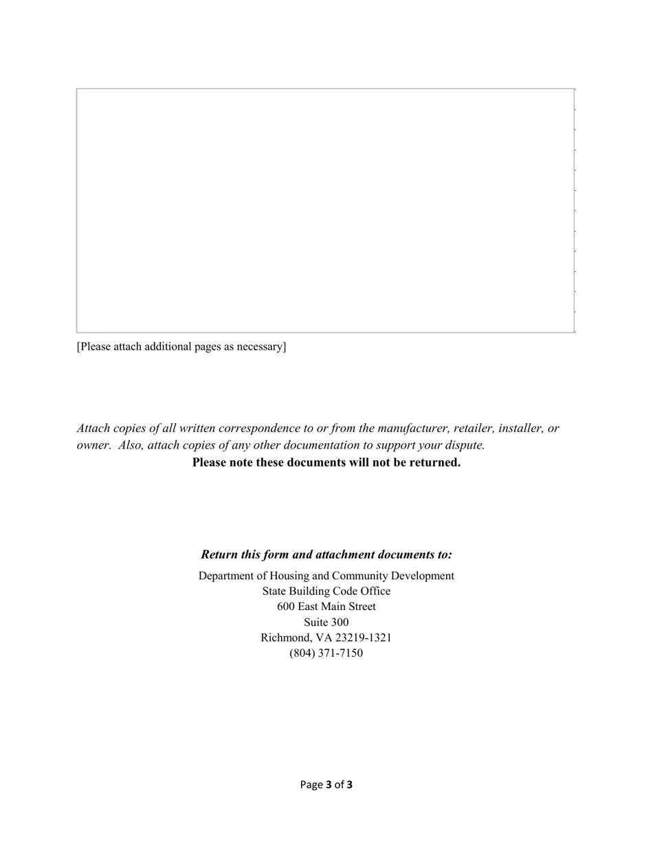 Virginia Industrialized Building Consumer Complaint Form Fill Out