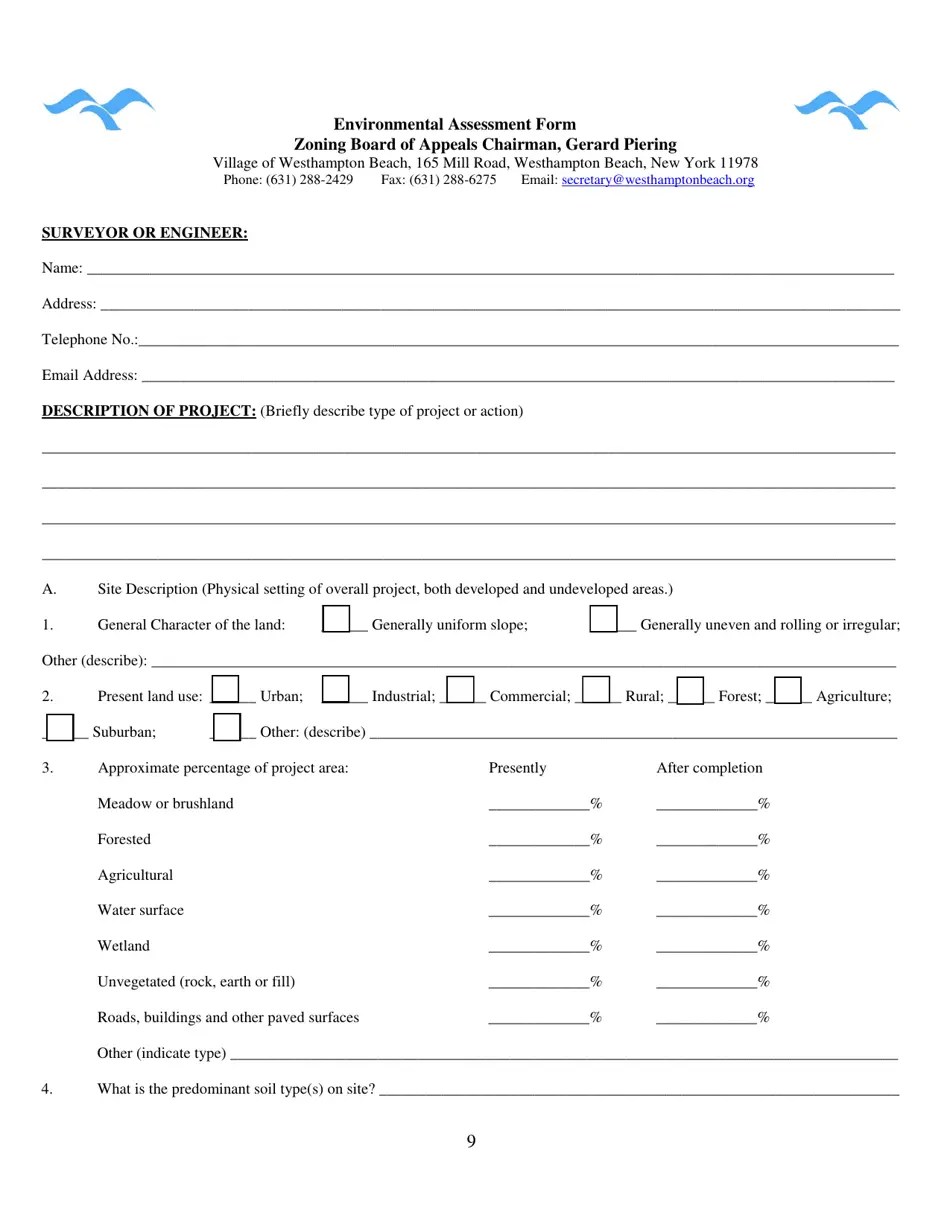 Village of Westhampton Beach, New York Zoning Board of Appeals